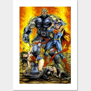 DARKSEID vs JUSTICE LEAGUE Posters and Art